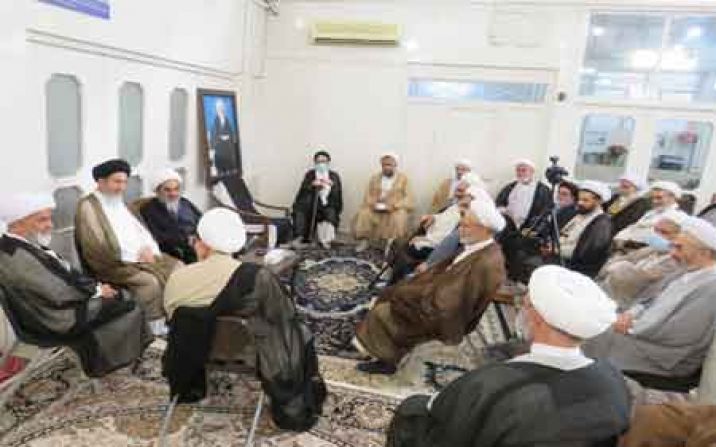 ؛دیدارجمعی از علماء و روحانیت تهران و کرج با آیت الله فاضل لنکرانی ؛دیدارجمعی از علماء و روحانیت تهران و کرج با آیت الله فاضل لنکرانی